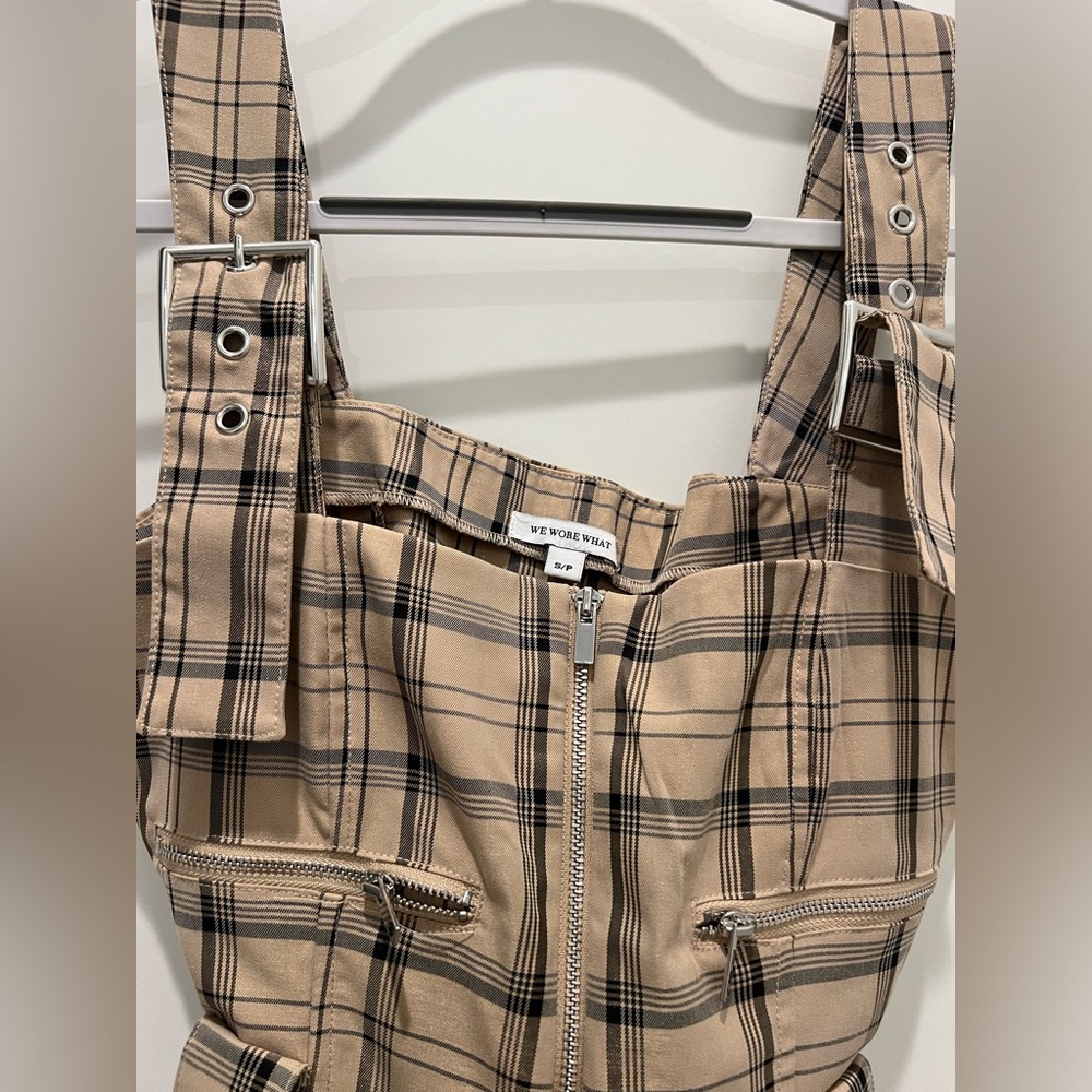 Weworewhat Plaid Overalls - image 3